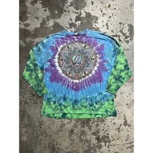 Vintage 2000 Grateful Dead Liquid Blue Longsleeve Shirt Distressed XL/XXL‎